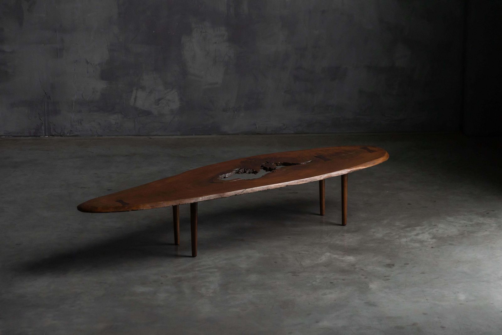 Organic Modern Coffee Table With Natural Void, France, Mid 20th Century photo furniture