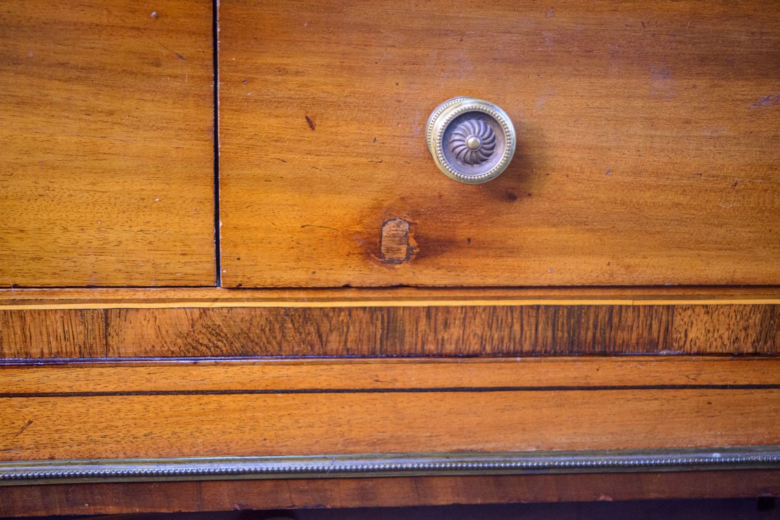 Furniture Regency Mahogany Sideboard   Converted Piano   Georgian   Reeded Legs photo