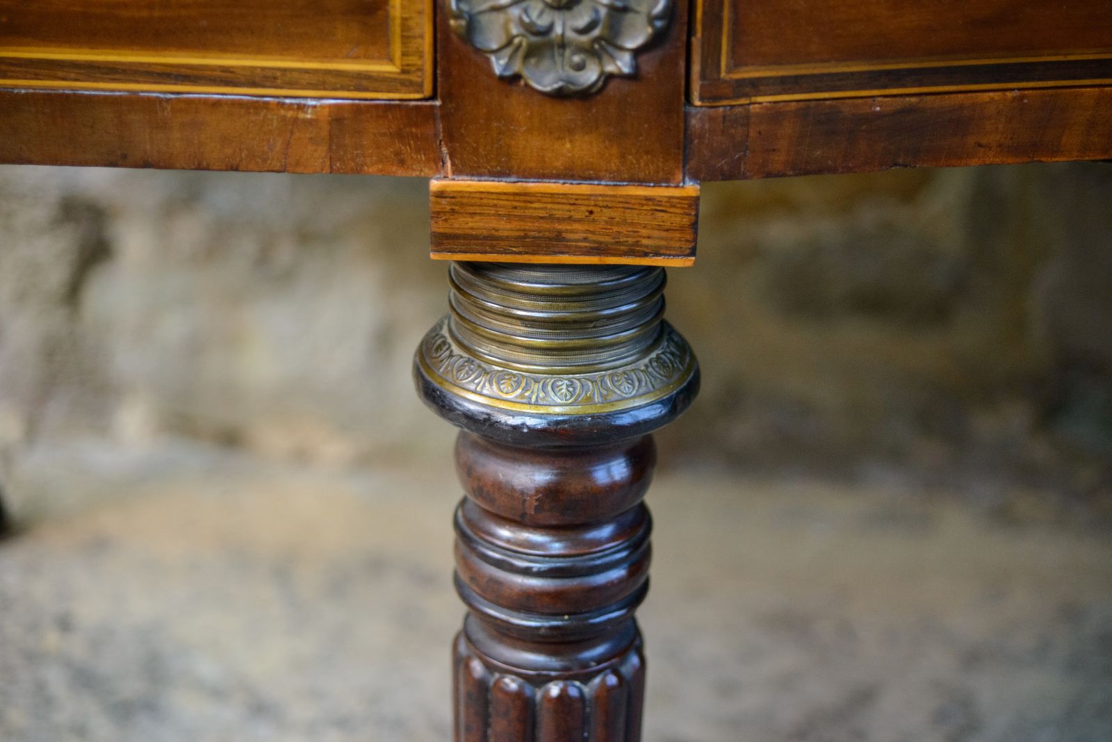 1200.0 Regency Mahogany Sideboard   Converted Piano   Georgian   Reeded Legs photo