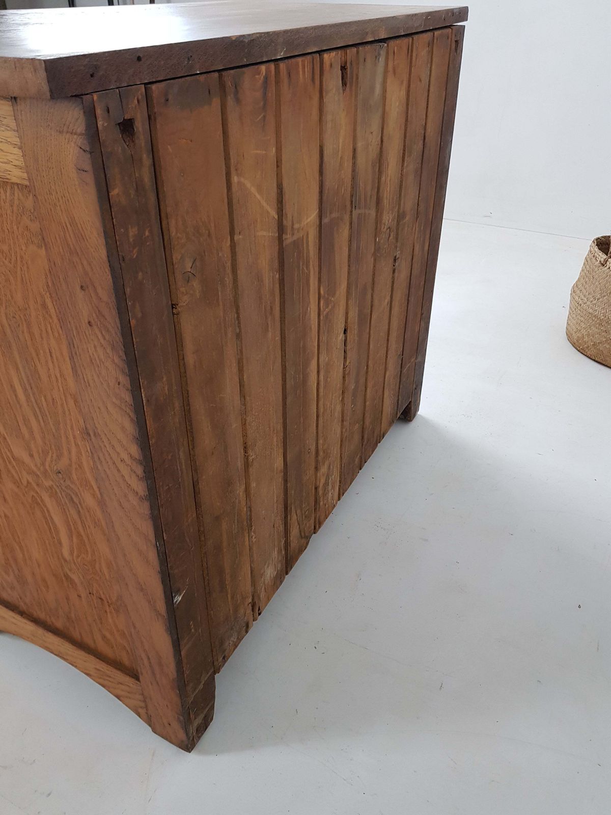 Antique Solid Oak Chest Of Drawers photo vintage