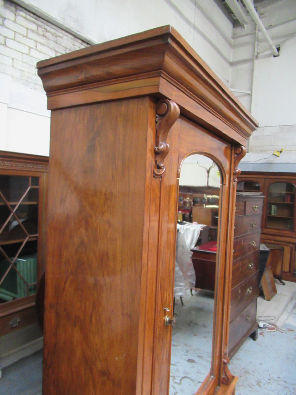 A Victorian     Walnut   Wardrobe   1870s photo buy