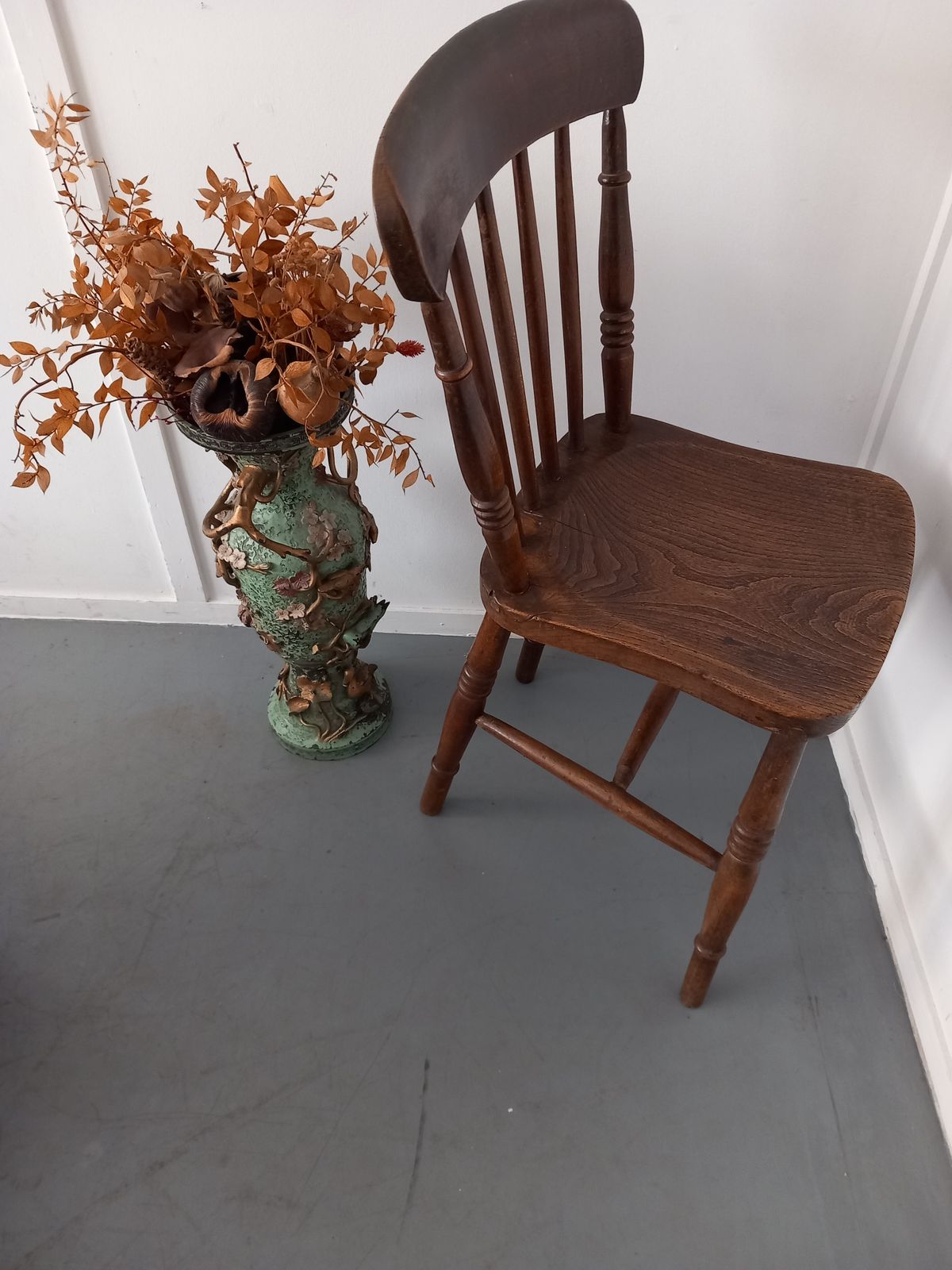 Set Of Four Antique Windsor Dining Chairs photo vintage