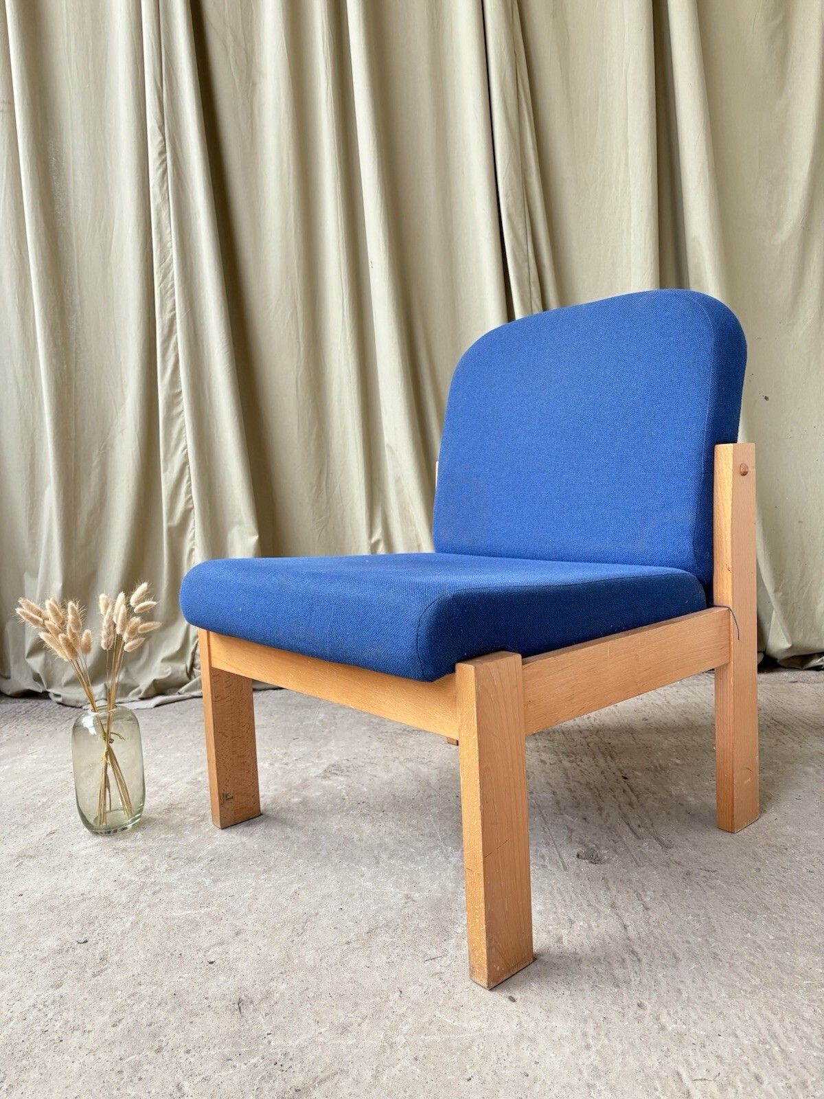 Vtg Late Mid Century Modernist Studio Lounge Chair Scandi Retro Modernist R1074