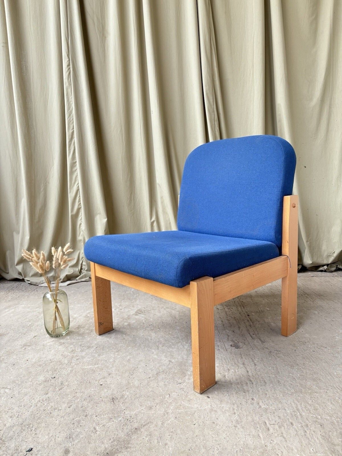 Vtg Late Mid Century Modernist Studio Lounge Chair Scandi Retro Modernist R1074 photo for sale