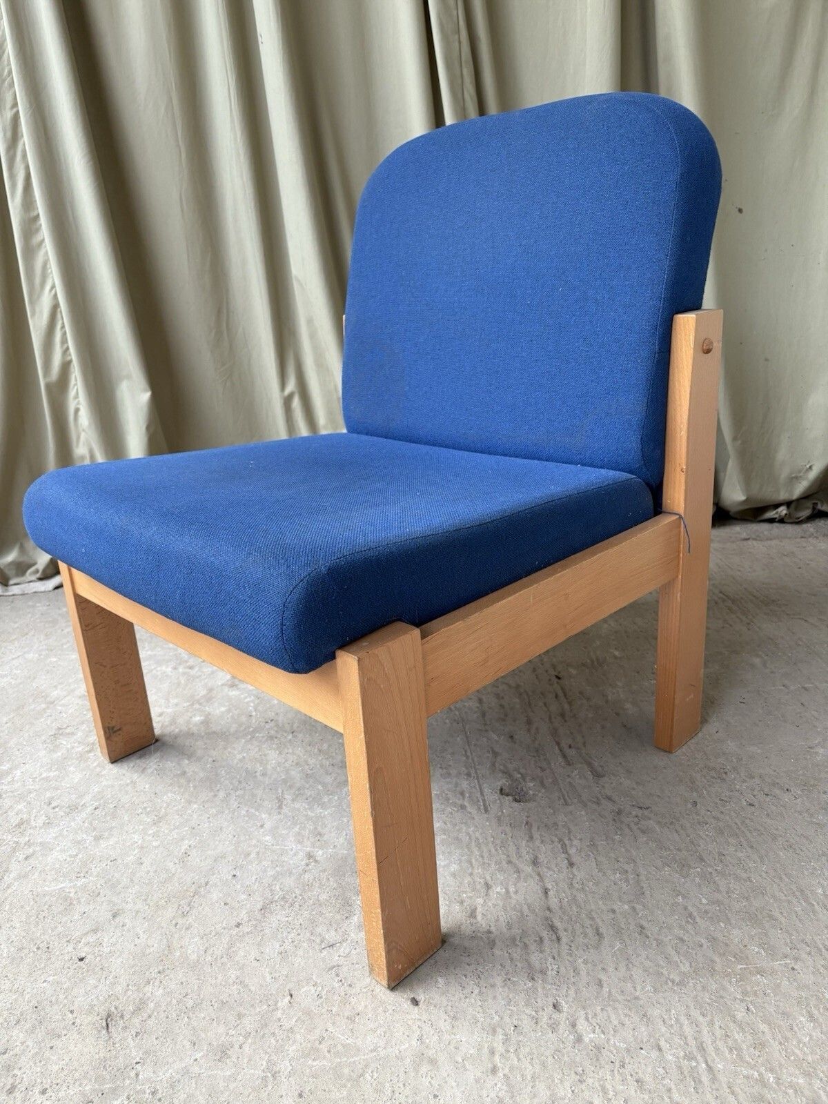 Vtg Late Mid Century Modernist Studio Lounge Chair Scandi Retro Modernist R1074 photo 74.75