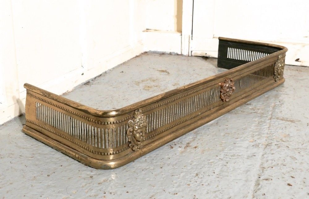 Victorian Art And Crafts Brass Fender photo 570.0