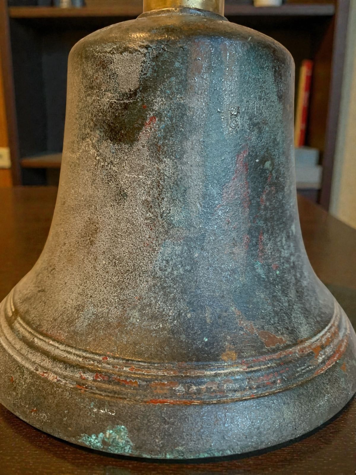 photo for sale Rare Georgian Bronze Town Crier’s Bell Watchman’s Alarm Handbell (C. 1714–1830)