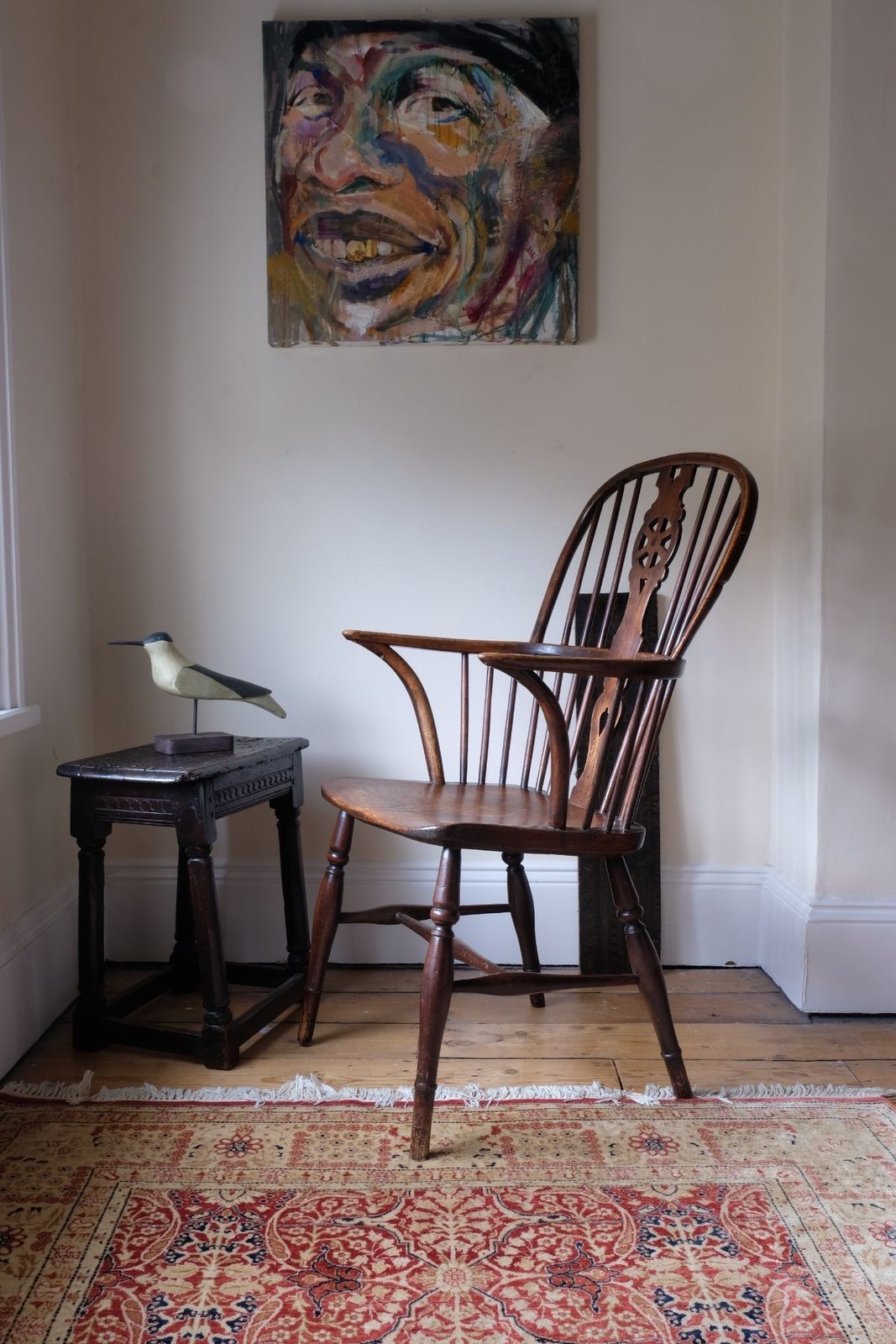 19th Century Windsor Wheelback Armchair In Ash & Elm (Circa 1860)