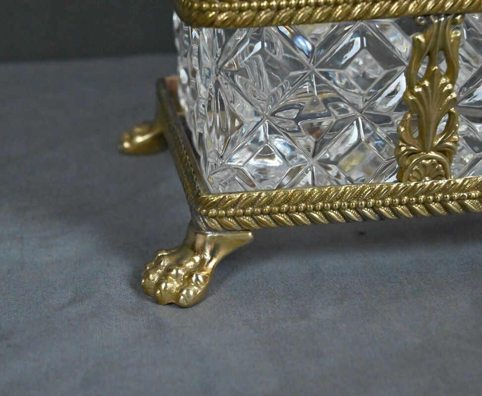 Bronze & Crystal Liquor Cabinet – Late 19th Century photo vintage