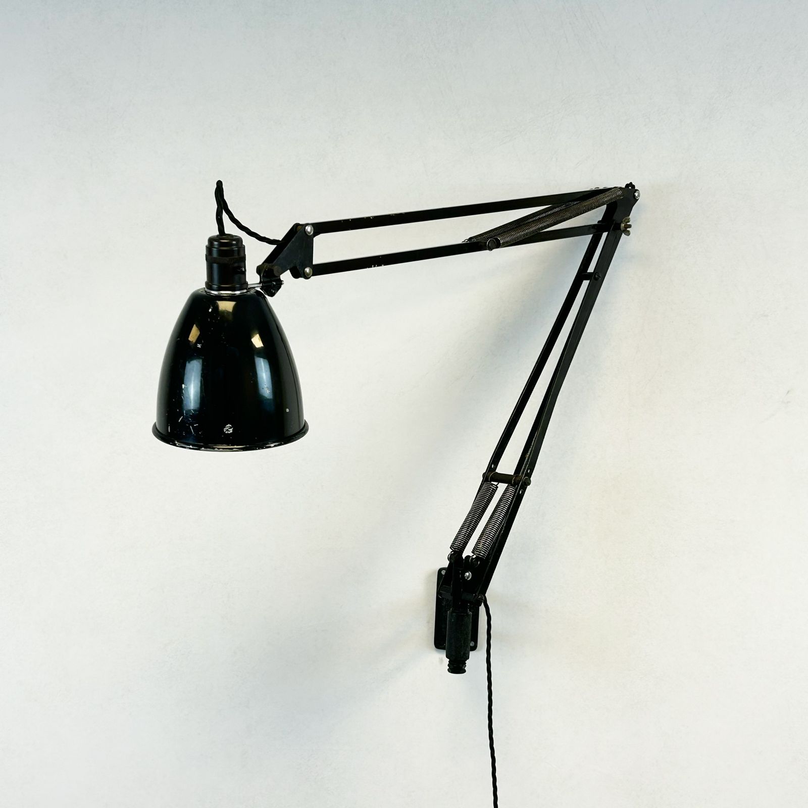 Herbert Terry 1209 Anglepoise Wall Lamp, Black photo furniture