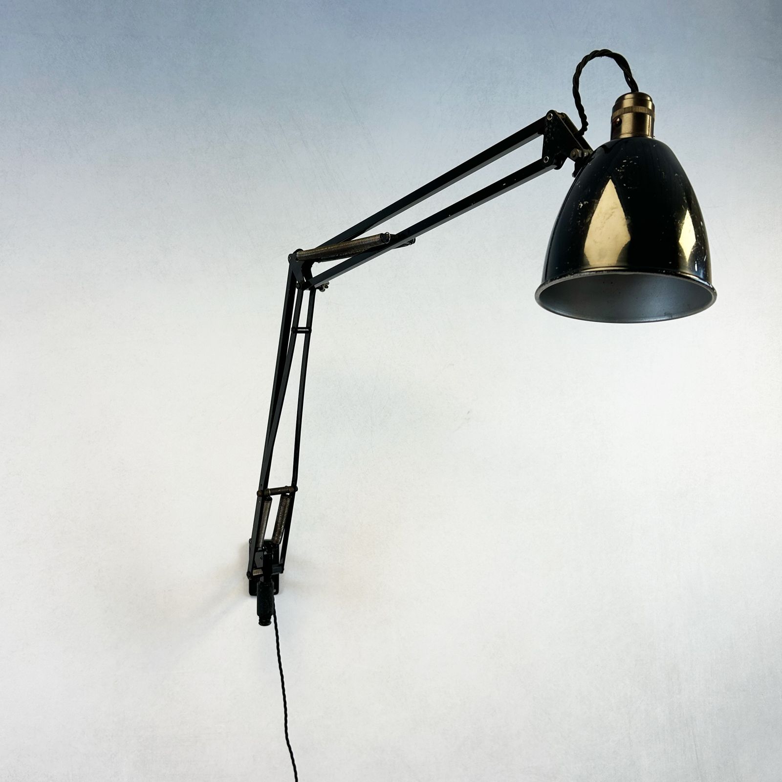 Herbert Terry 1209 Anglepoise Wall Lamp, Black photo for sale