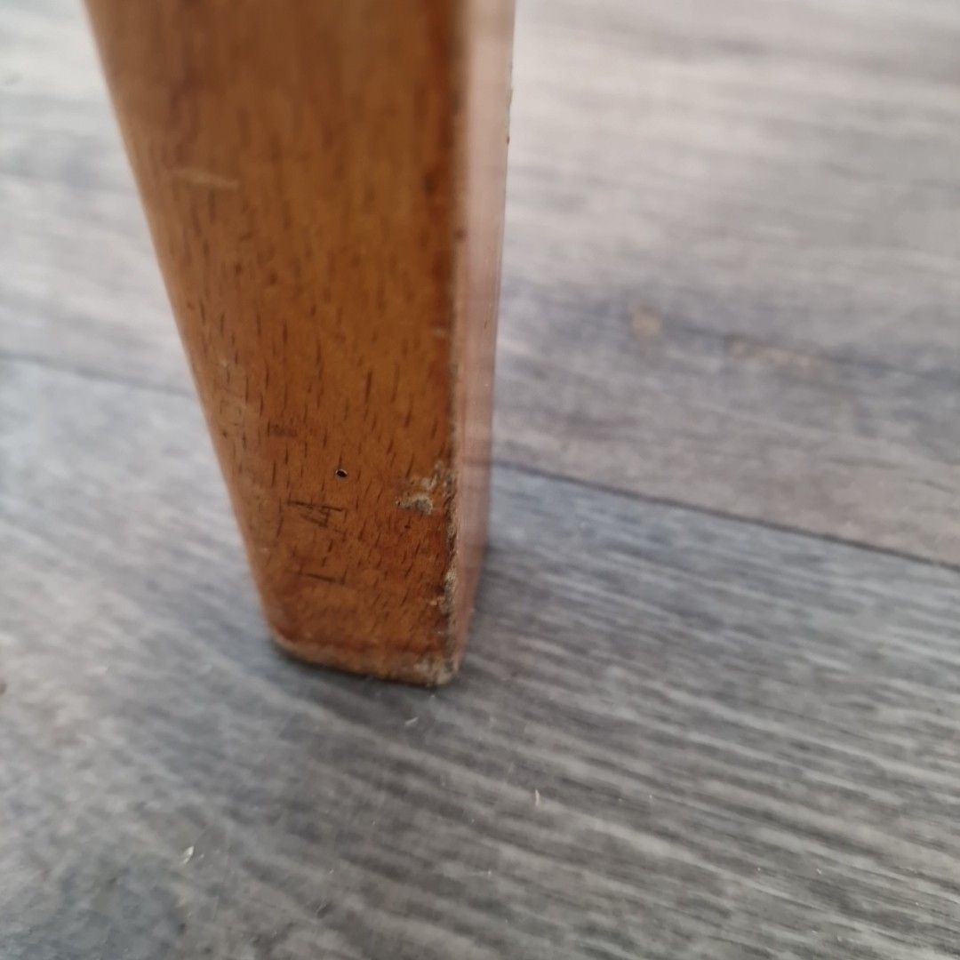 photo furniture Vintage Wooden Dining Chair – Beech Wood Frame – Mid Century Retro Kitchen Seat