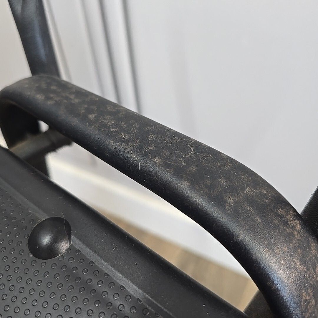 5 Stacking Office Chairs Black Conference With Arms Guest Visitor Waiting Room photo vinterior
