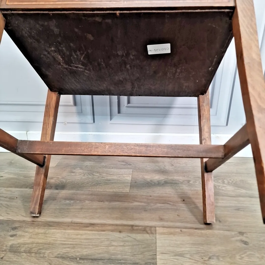 photo buy Antique Piano Dressing Stool Vintage Turned Wooden Storage Sewing Box Music