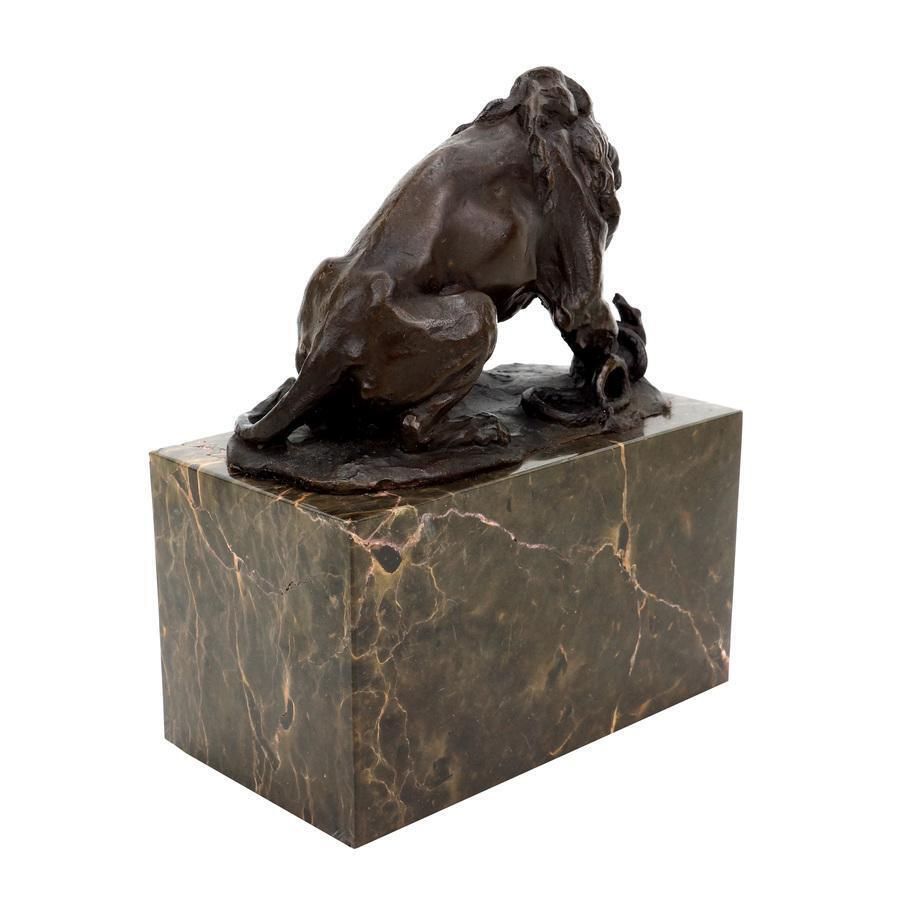Art Deco Style Brown Patinated Bronze Animal Sculpture photo 1030.0