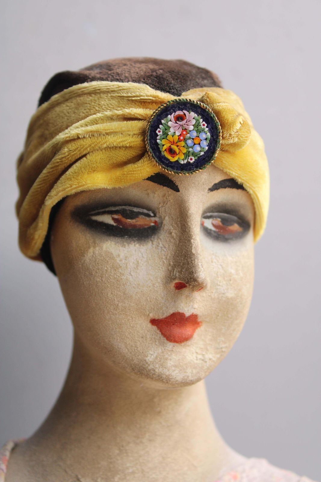 photo furniture Papier Mâché And Fabric Bust Depicting An Elegant Woman Art Deco France 1920s