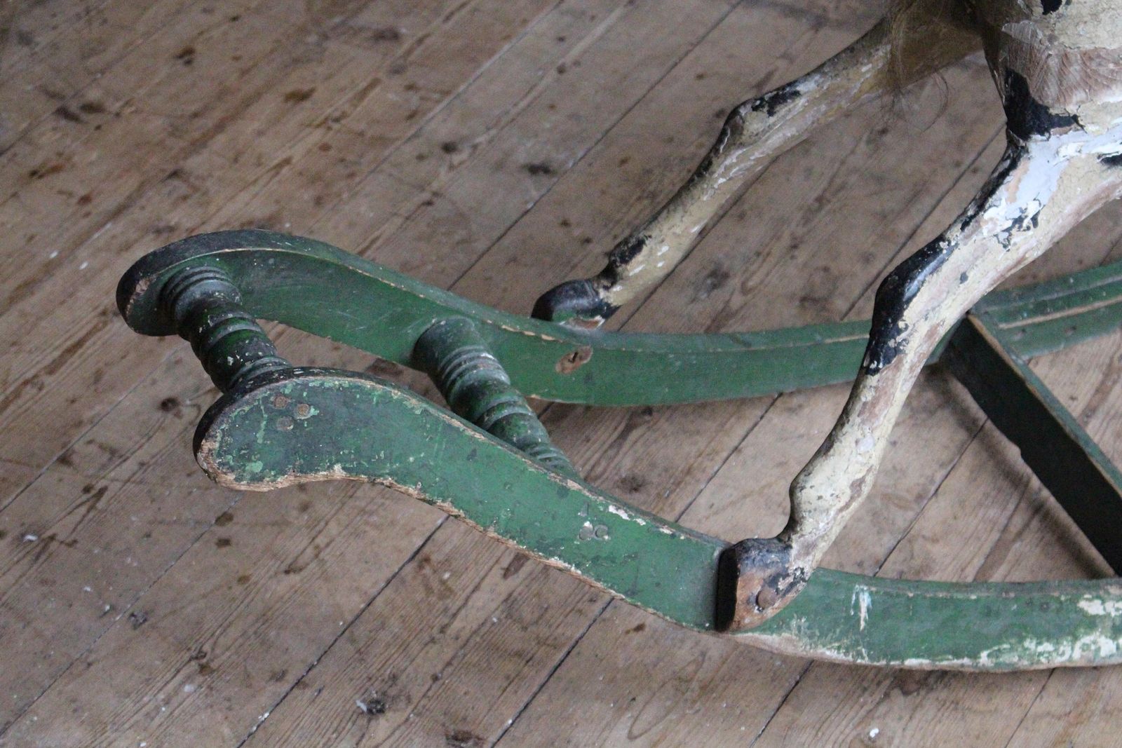 19th C English Country House Carved Wooden Rocking Horse G & J Lines Of London photo buy