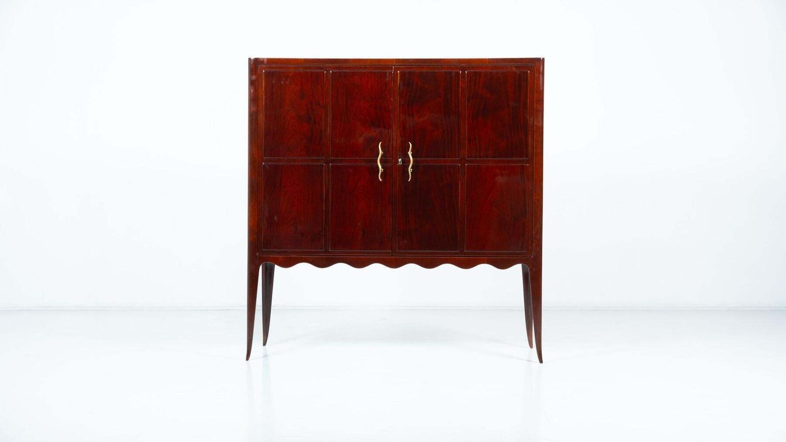 Mid Century Cabinet In The Style Of Paolo Buffa, Italy 1950s photo for sale