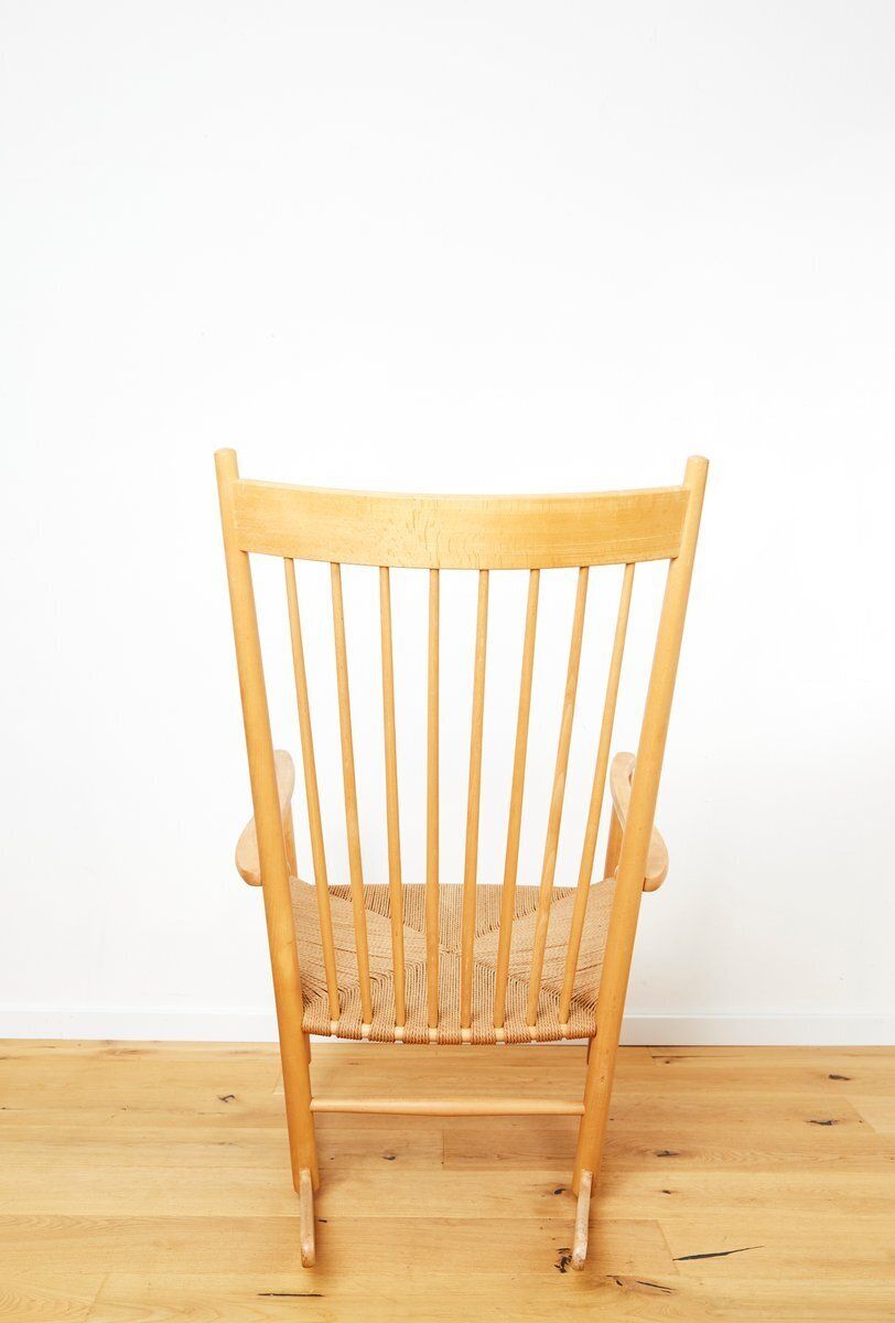 Vintage J16 Rocking Chair By Hans J. Wegner For Fdb Møbler, 1960s photo Furniture