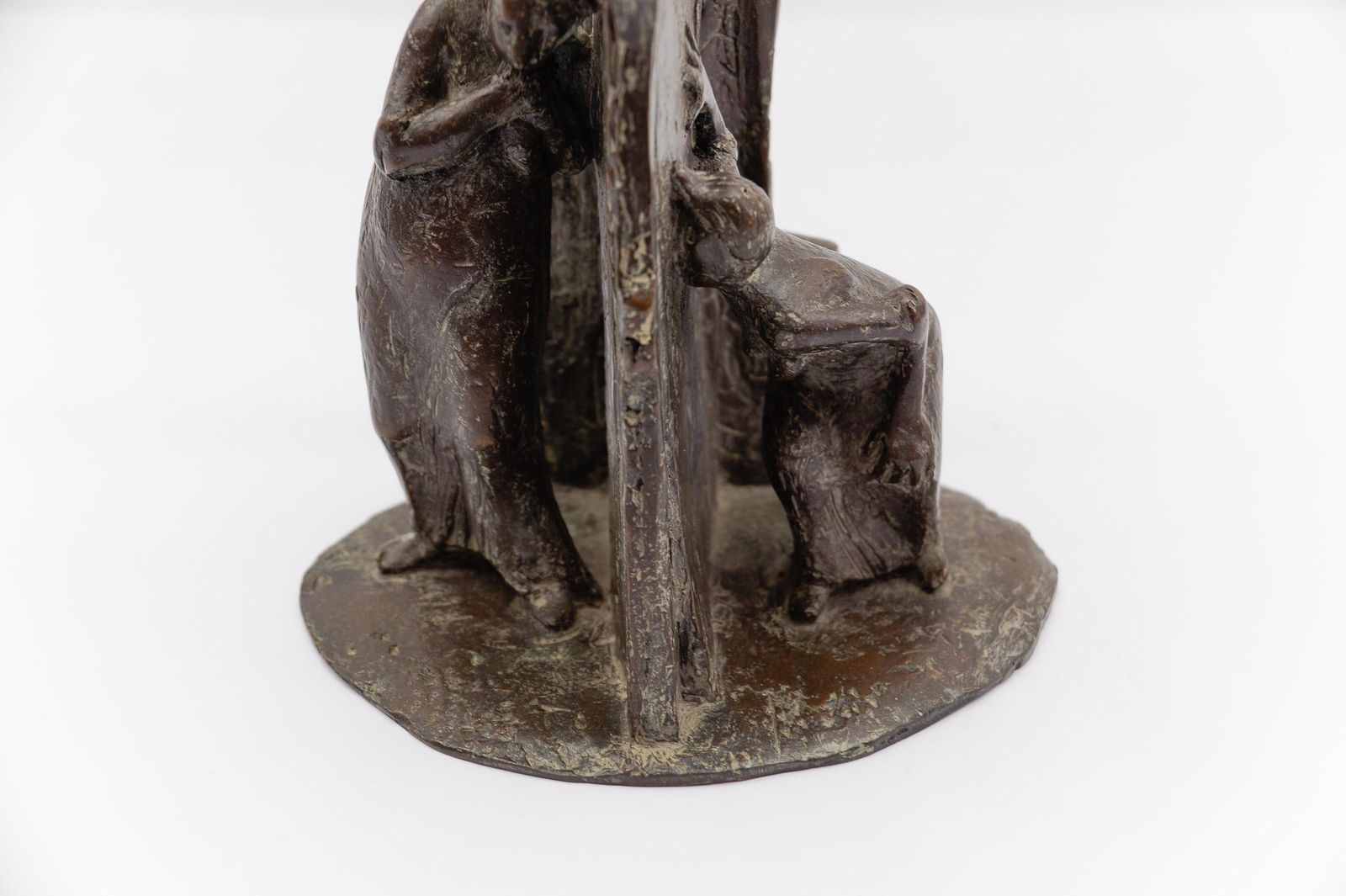 Figurative Artists Bronze Of A Keyhole Door Scene B.G. 1991 1/7 photo buy