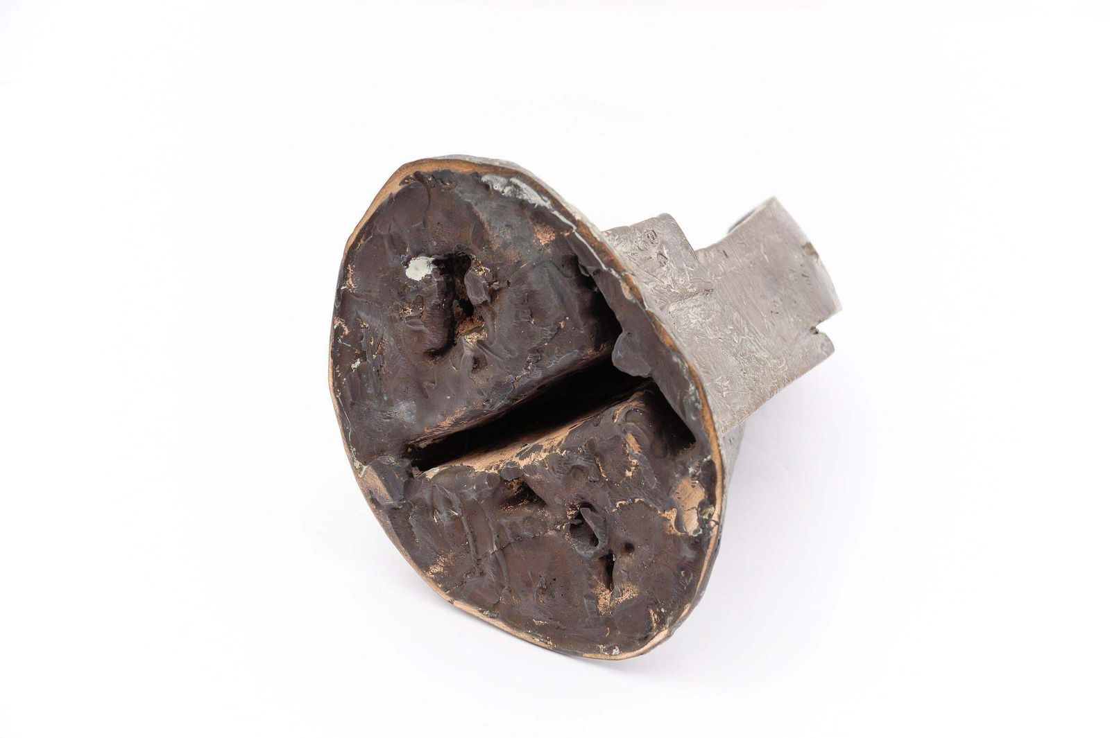 4291.0 Figurative Artists Bronze Of A Keyhole Door Scene B.G. 1991 1/7 photo