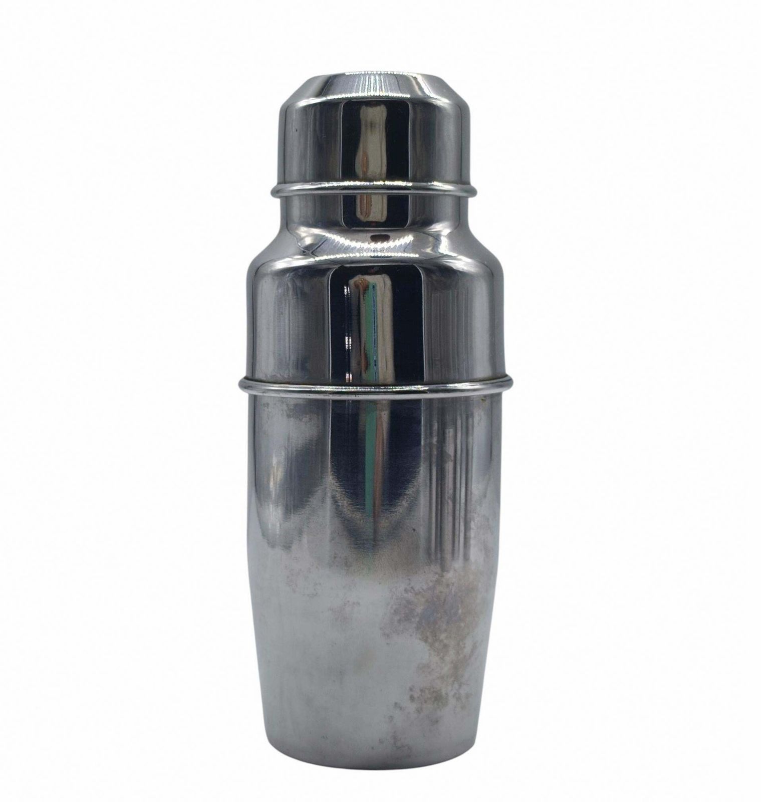 Pran Stainless Steel Shaker And 6 Glasses Set, Italy 1970s photo furniture