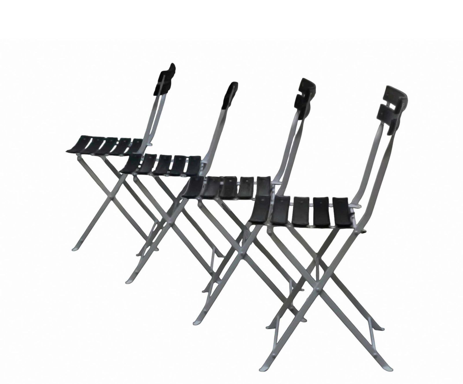 Marco Zanuso For Zanotta Set Of 4 Chairs "Celestina," Italy 1980s photo vinterior