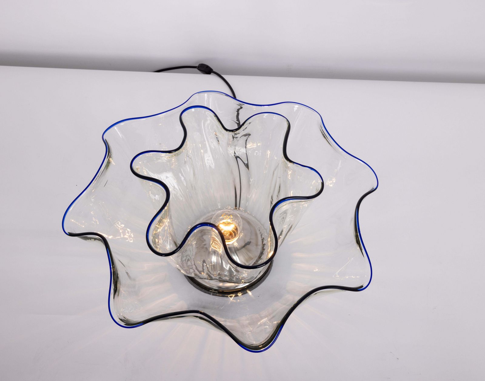 2190.0 Large Murano Glass Galea Lamps By Adalberto Dal Lago For Vistosi, Italy 1970s photo