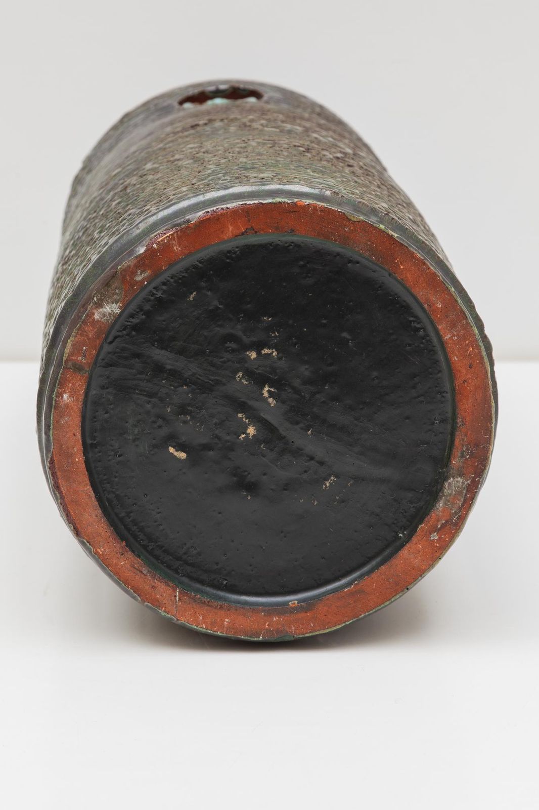 Cylindrical Ceramic Umbrella Stand By Perignem, 1960s photo vinterior