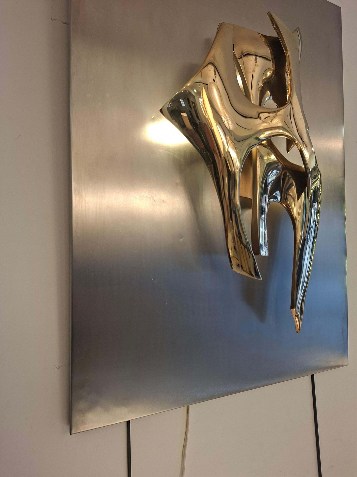 Fred Brouard, Bronze Sculptural Sconce N°19/50, Circa 1970 photo vinterior