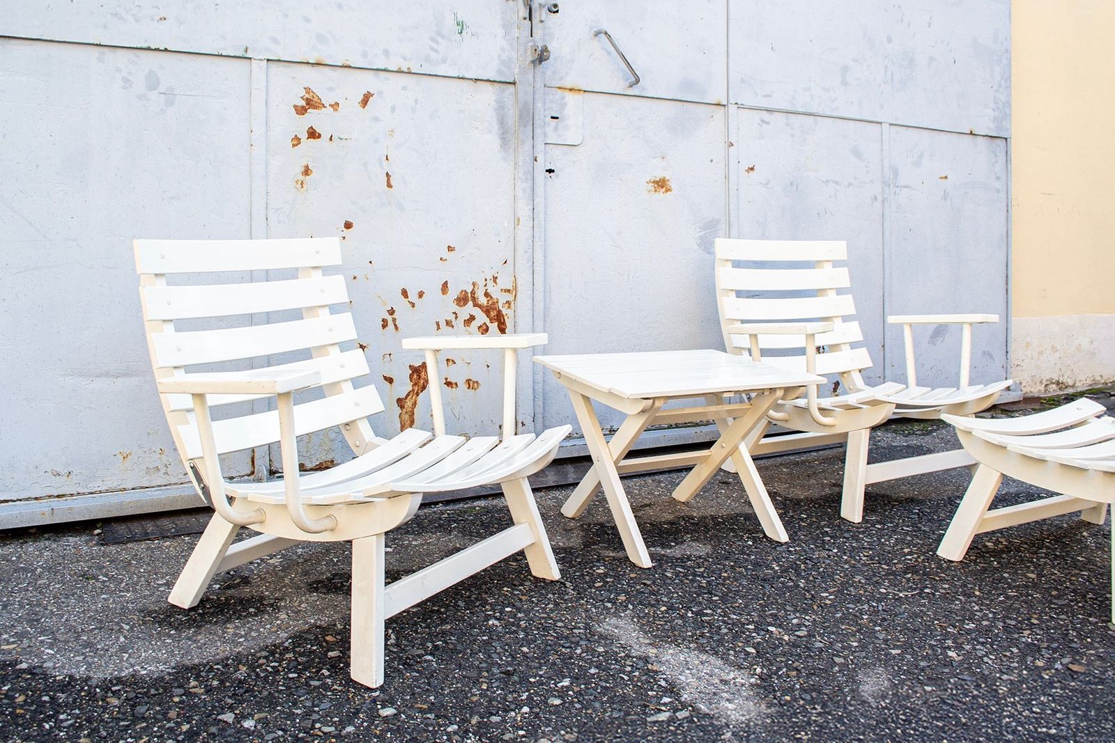 Folding Garden Chairs By Carlo Hauner For Bfc, 1960s, Set Of 4 photo Garden Furniture