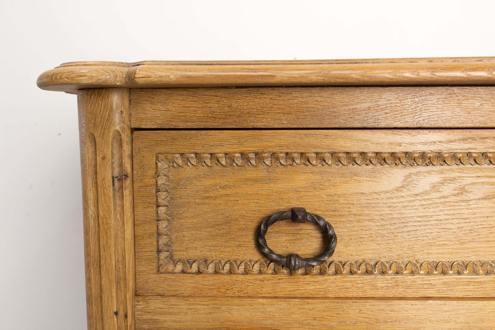 French Louis XV Style Oak Commode Chest Of Drawers, Circa 1940 photo buy