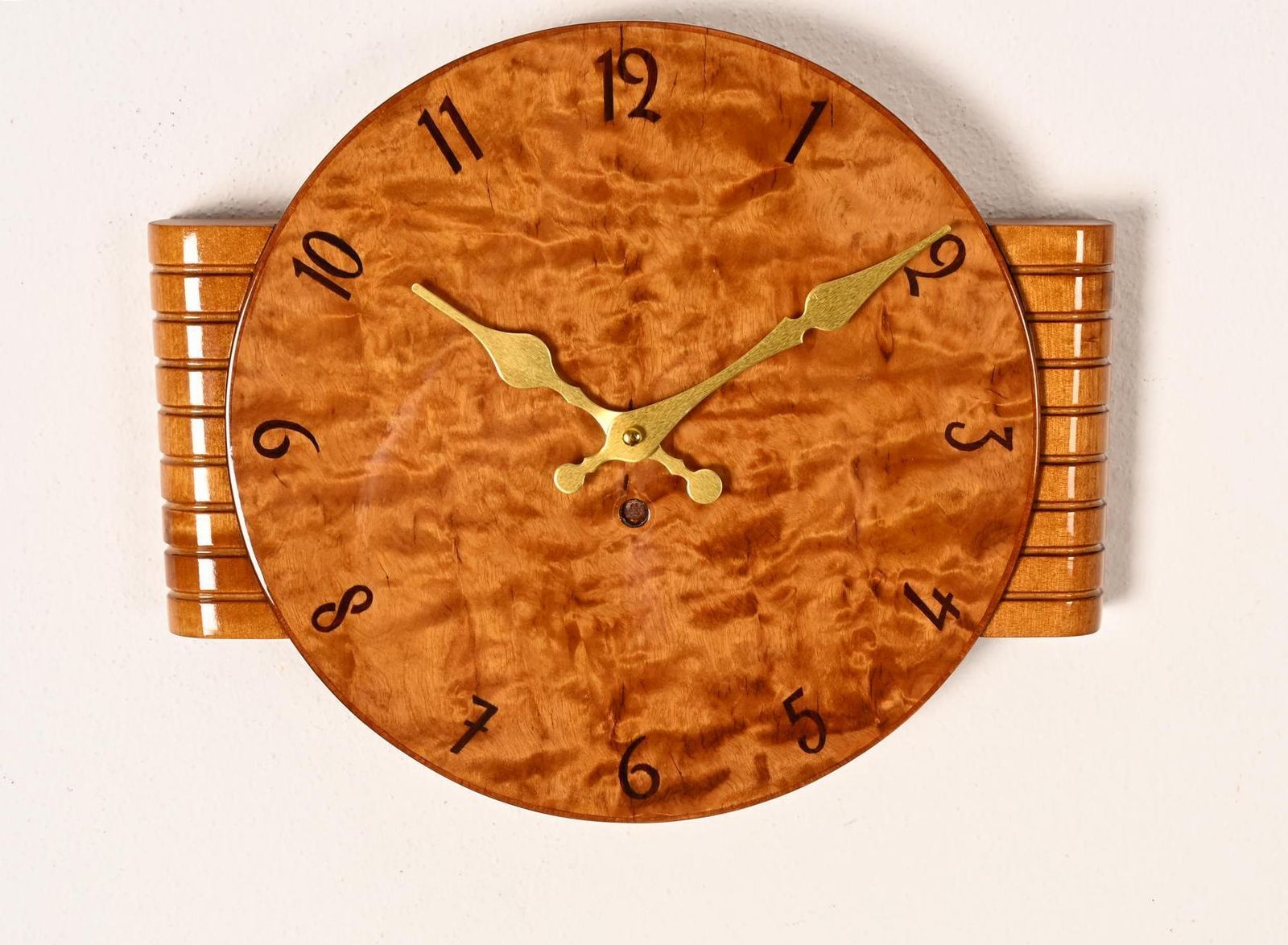 Wooden Art Deco Wall Clock photo Home Decor