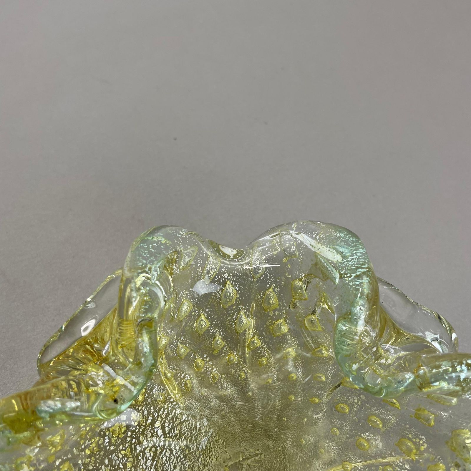 Home Decor Murano Glass "Flakes" Bowl Element Shell Ashtray By Barovier + Toso, Italy, 1970 photo