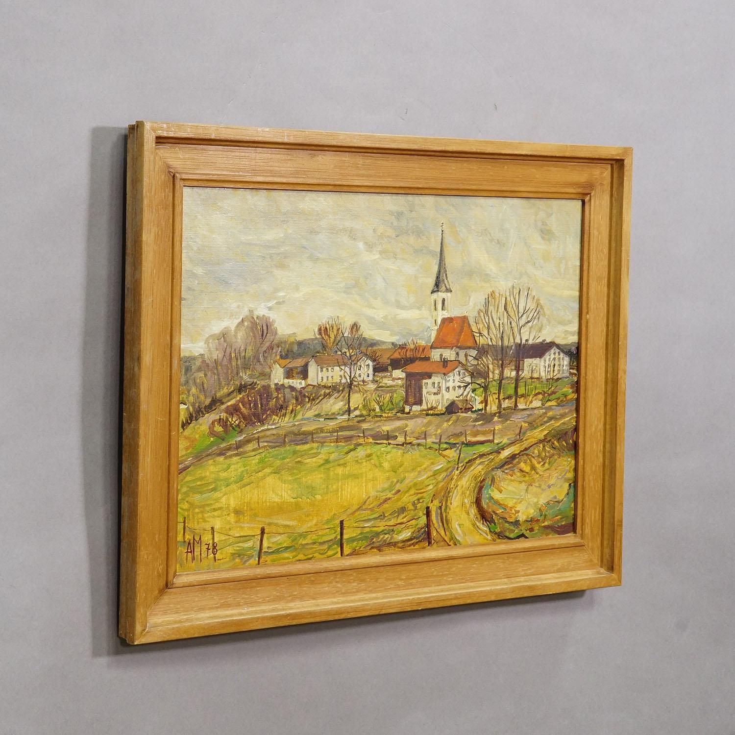 Kirchberg In Tirol, 1978 – Oil Painting By Alexander Michael photo for sale