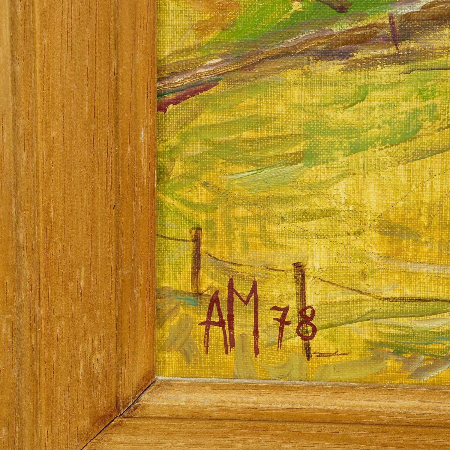 Kirchberg In Tirol, 1978 – Oil Painting By Alexander Michael photo 405.0