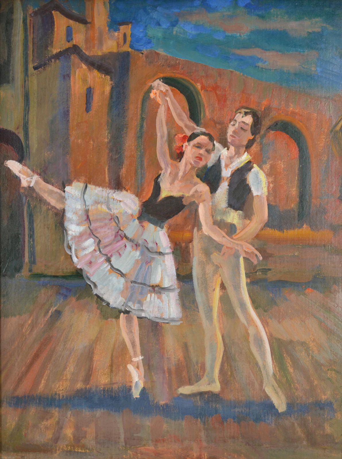 Nina Sergeevadon Quixote. Oil On Cardboard, 50x40 Cm