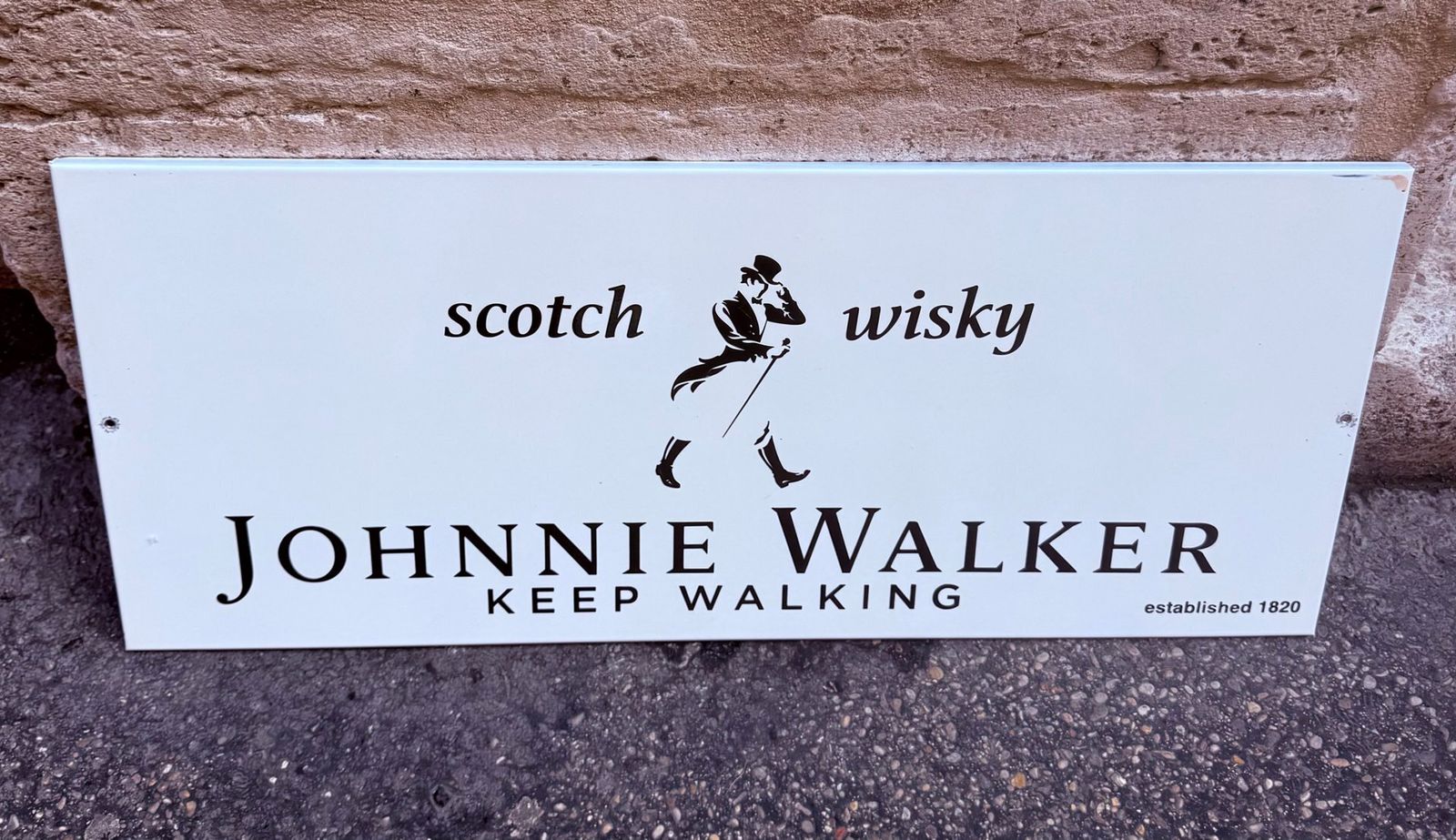 Vintage Johnnie Walker Sign, 1990s photo for sale