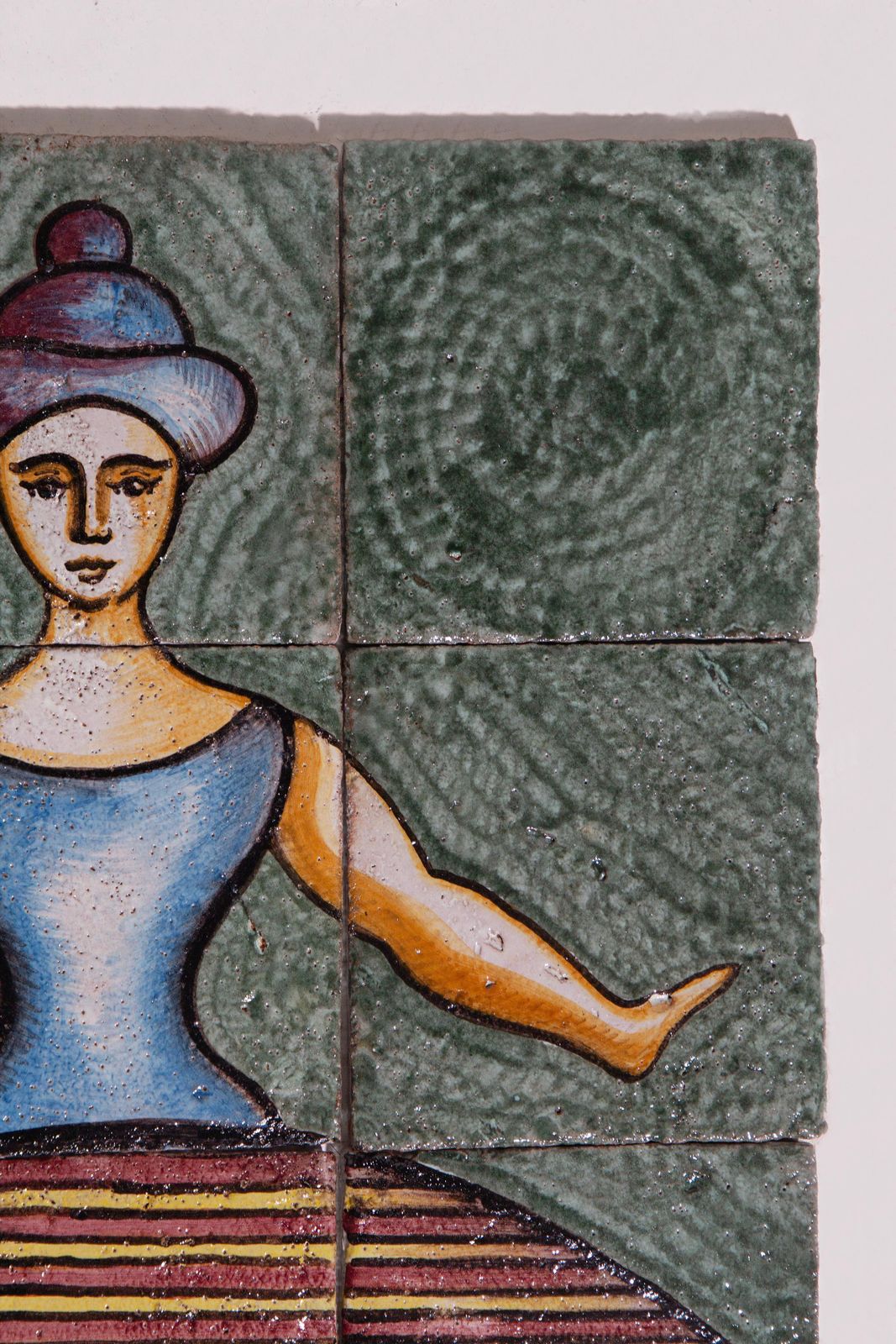 Italian Ceramics With Ballerina Figure In The Style Of Oskar Schlemmer photo buy