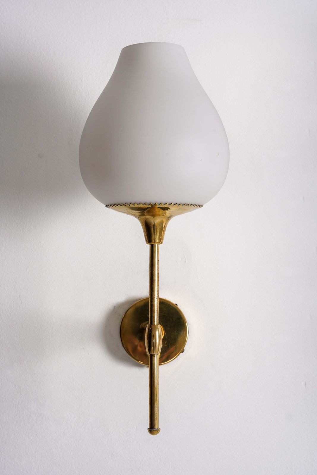 Pair Of Wall Lights By Bergboms, Sweden, 1950s photo for sale