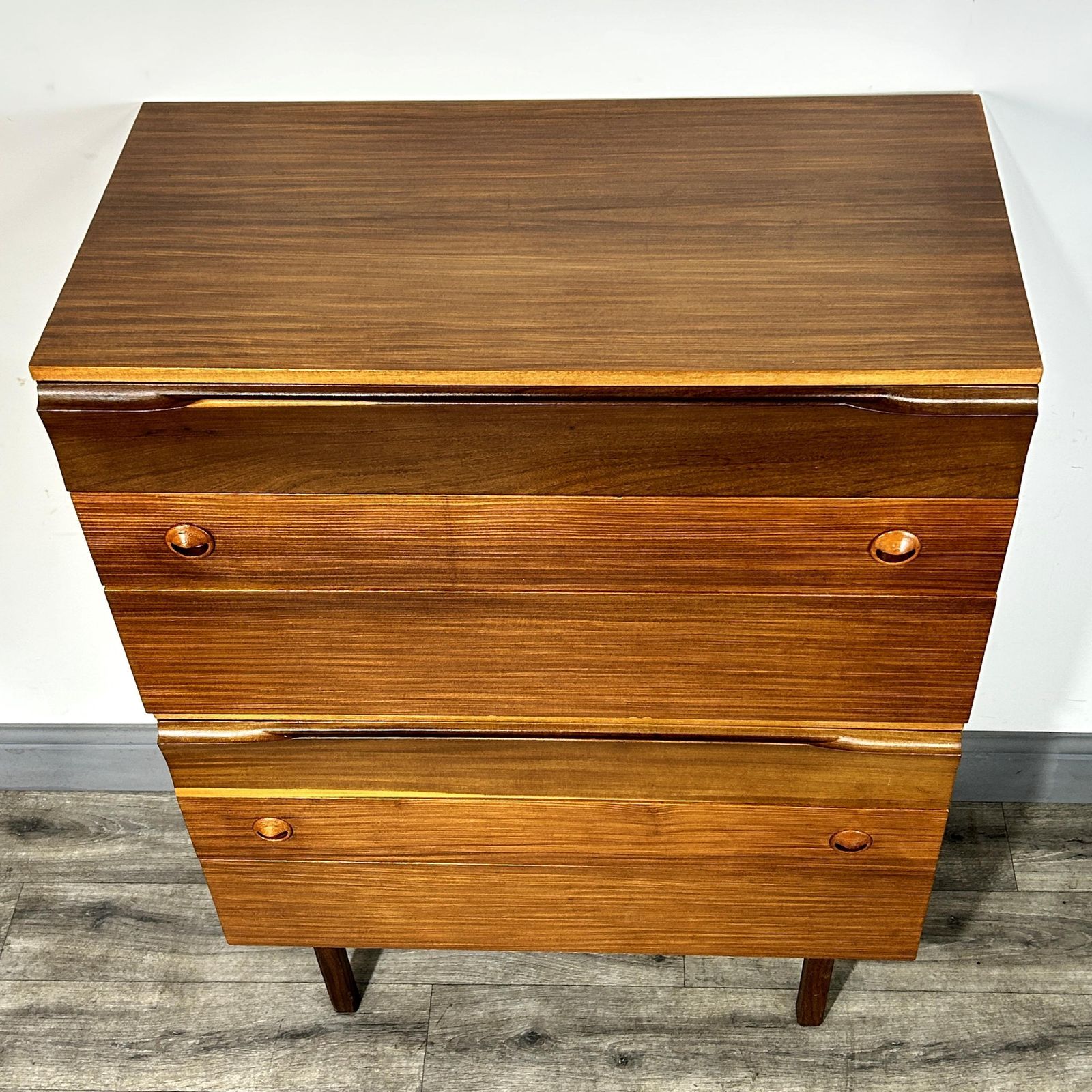 Superb Mid Century Teak Tallboy Chest Of 6 Drawers Durable Suites 1960's photo Furniture