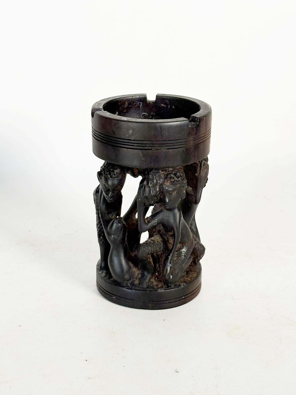 Wooden Ashtray In The Shape Of A Sculpture, France, 1950 photo furniture