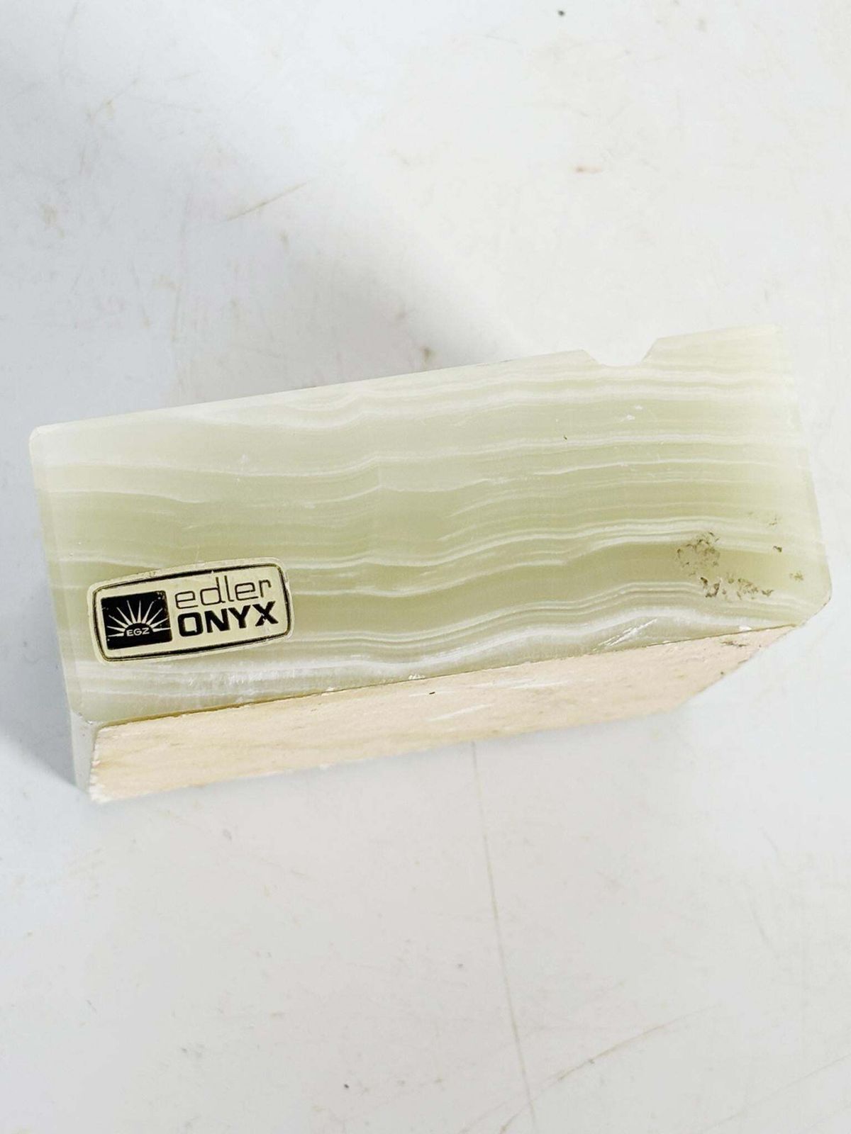 Green Onyx Ashtray, France, 1950 photo vintage