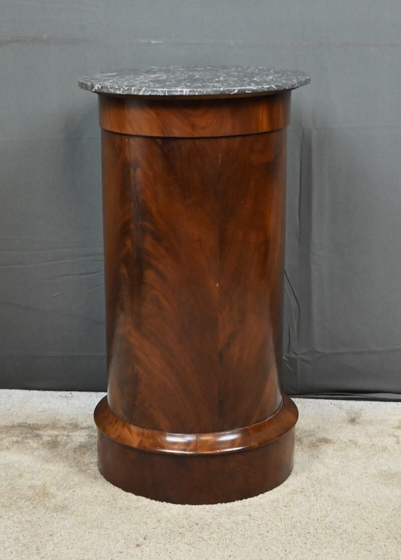 photo for sale Mahogany Nightstand Bedside Table, Empire Style – Late 19th Century