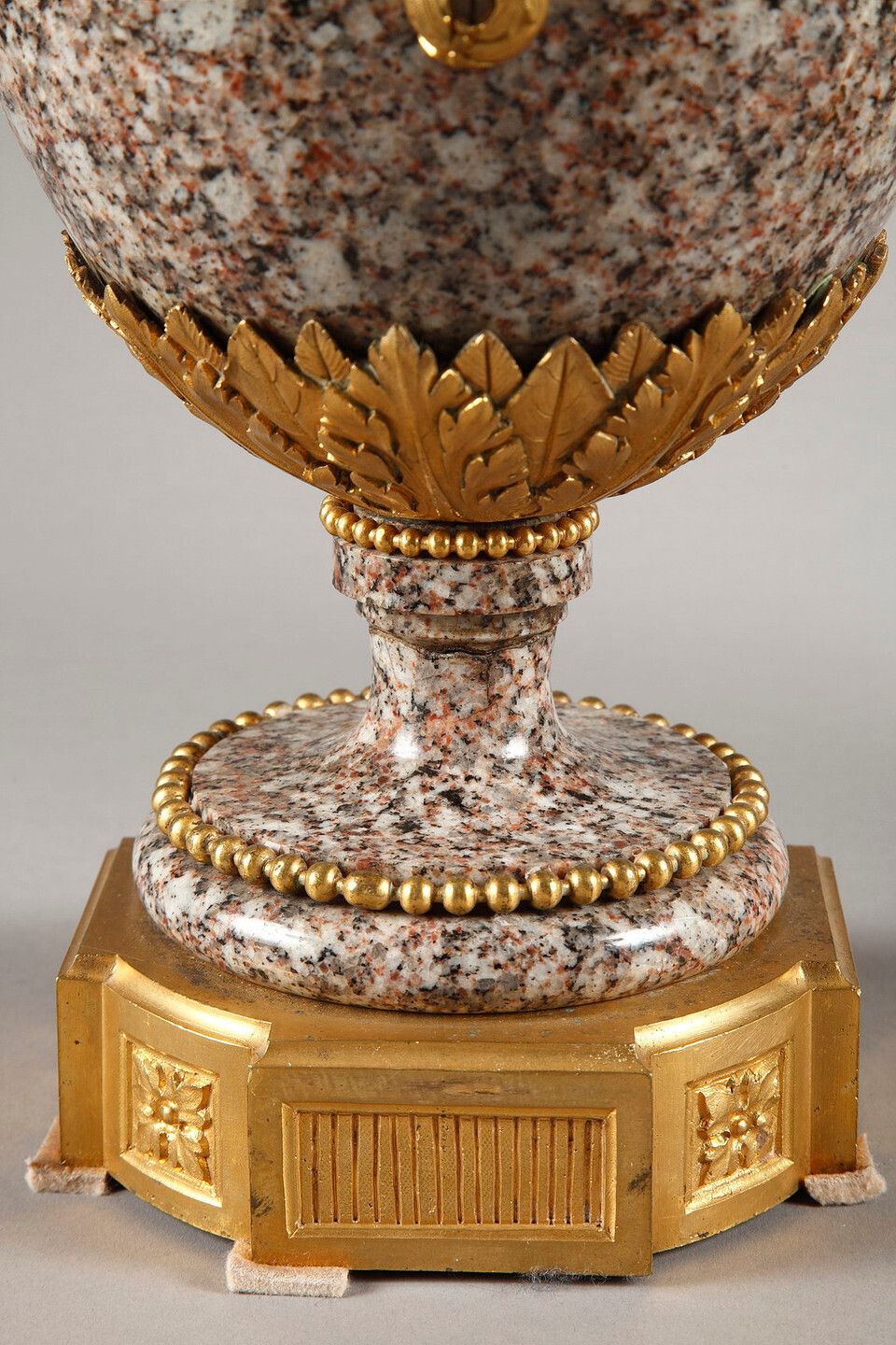 photo furniture Pair Of Louis XVI Style Vases, In Ural Granite And Gilt Bronze