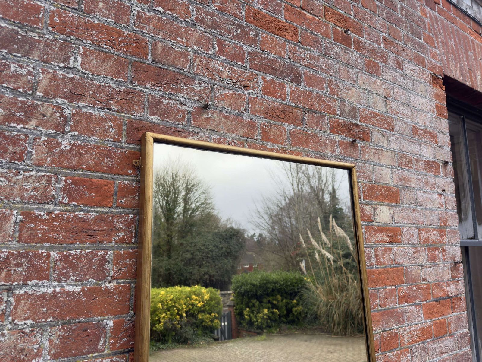 A Superb Large Antique French 19th C Gilt Bistro Mirror. photo furniture