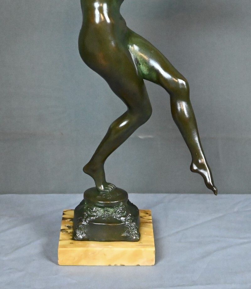 Bronze "The Dancer With The Tambourine" Signed C. Binder – Early 20th Century photo buy
