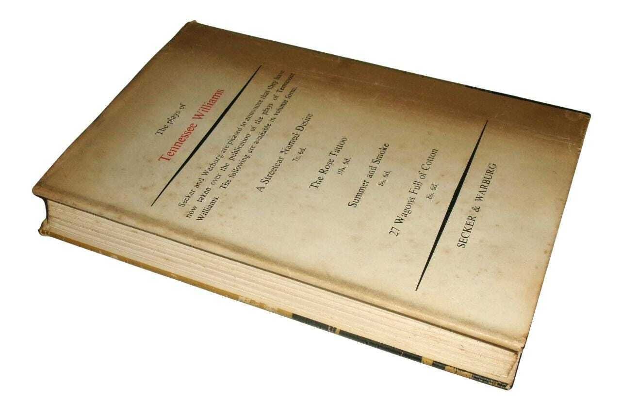 photo for sale 1956 Tennessee Williams 1st Uk Edition: Cat On A Hot Tin Roof, Vintage Classic Book
