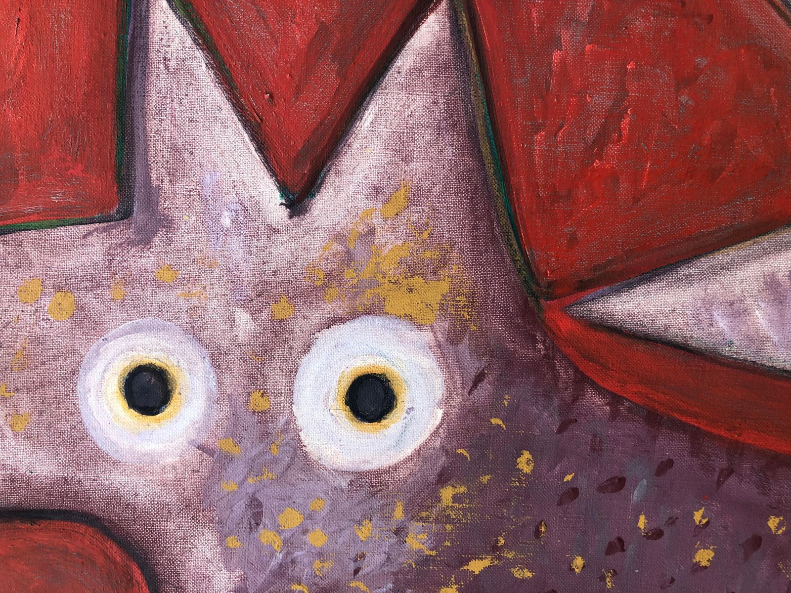 Javier Vilato Rouge De Fond Oil On Canvas 1977 photo 9950.0