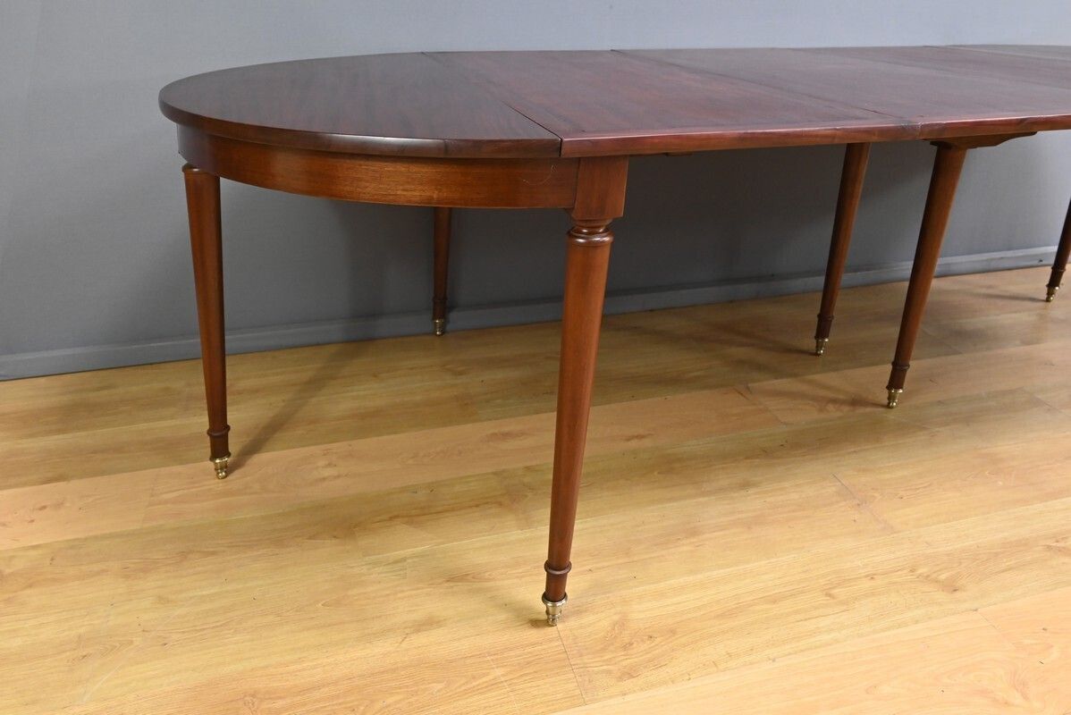 Mahogany Half Moon Extending Table – Second Half Of The 19th Century photo vinterior